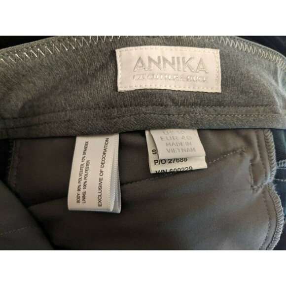 ANNIKA by Cutter & Buck Pedal Pusher Shorts  Size 10  Gray Heather Golf Capris - Picture 9 of 11